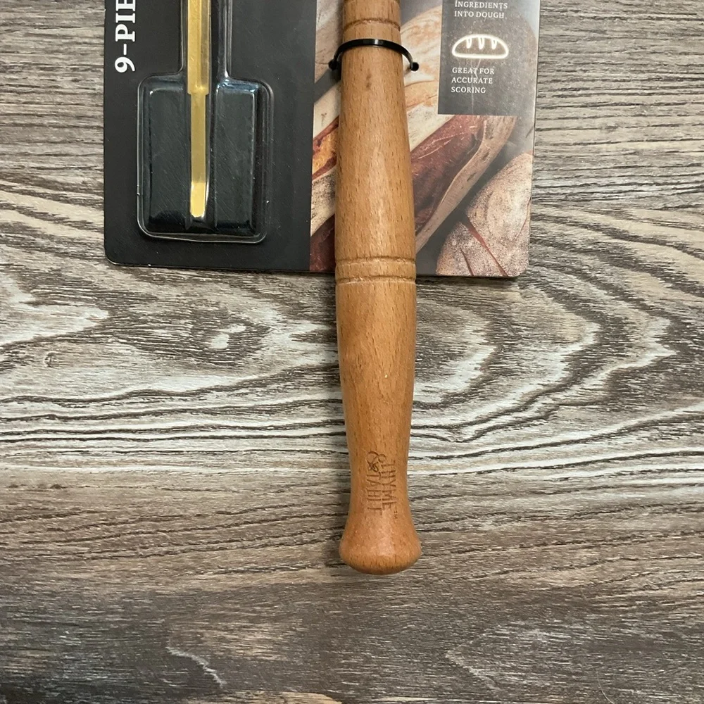 Thyme & Table 9 Piece Bread Kit, Dough Scraper and Basting Brush NWT